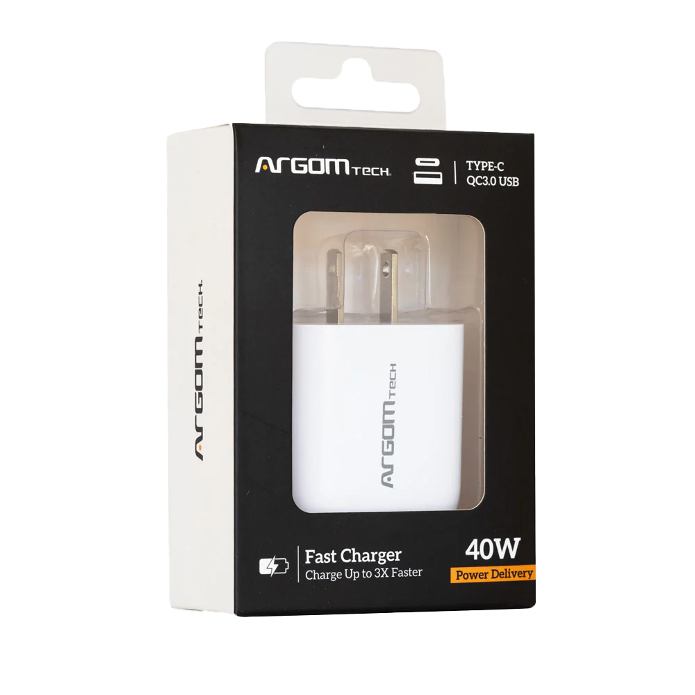 Argom 40W PD Type-C + USB A Wall Charger - Image 2
