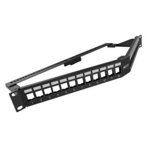 Nexxt Solutions 24P Angled Modular Shielded Patch Panel - 1U
