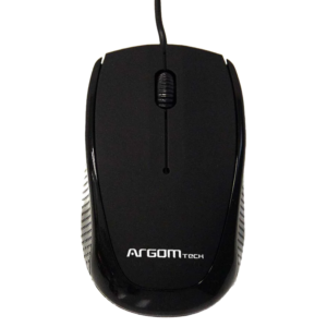 Argom Wired Optical Mouse Black