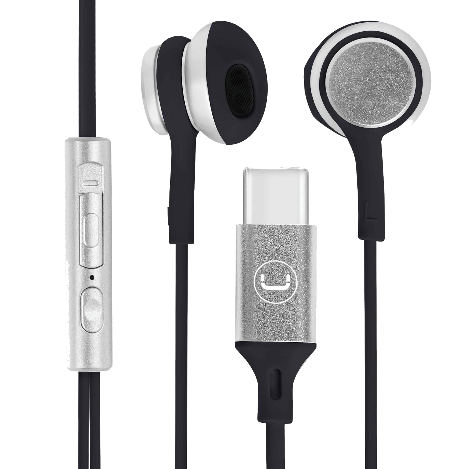 Unno Tekno Ultra USB-C Black Earbuds