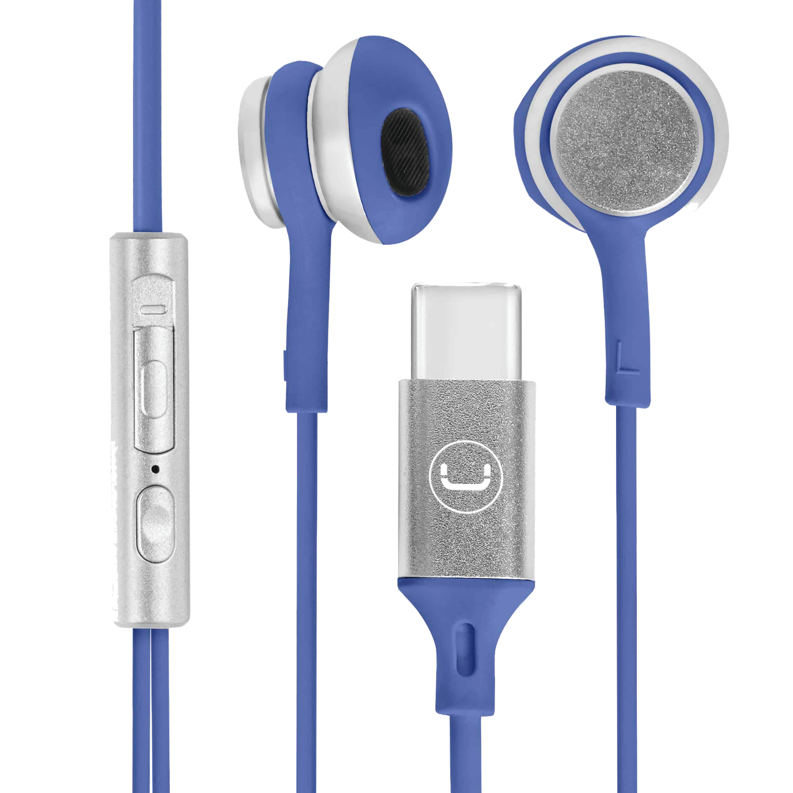 Unno Tekno Ultra USB-C Blue Earbuds