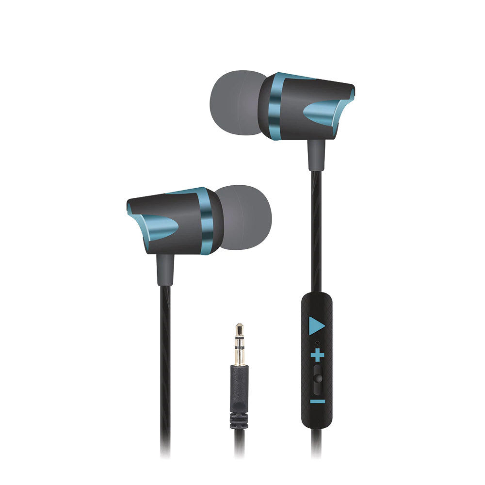 Unno Tekno Soulbuds 3.5mm Blue Earbuds