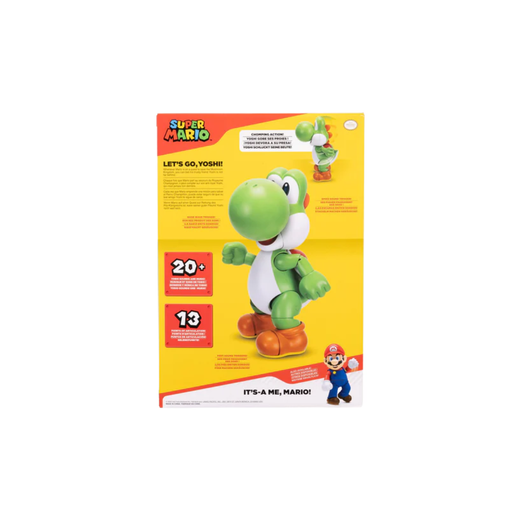 Super Mario Let's Go! Yoshi Interactive Action Figure - Image 8
