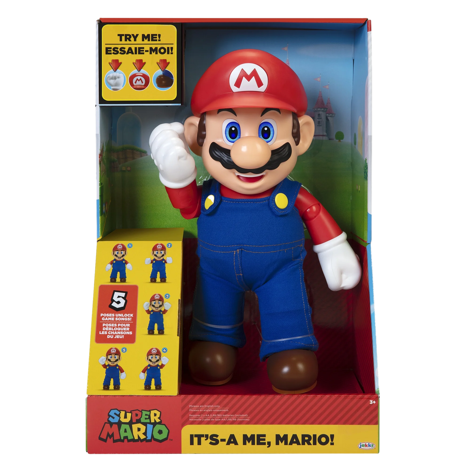 Super Mario It's A Me! Mario Interactive Action Figure