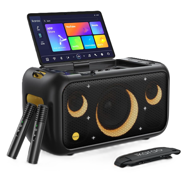 Ikarao Break X1 Karaoke Speaker with Two Rechargeable Mics